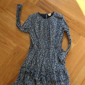 Size 10 - 100% cotton long-sleeved floral dress from J. Crew
